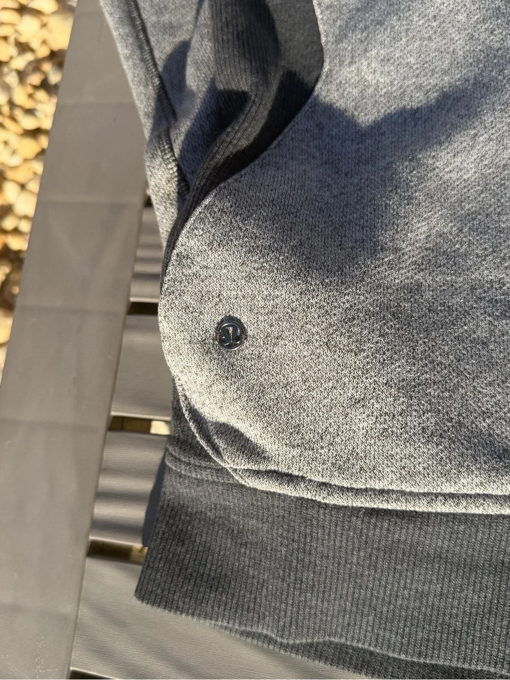 Lululemon Heather Gray Zip-Up Hoodie
